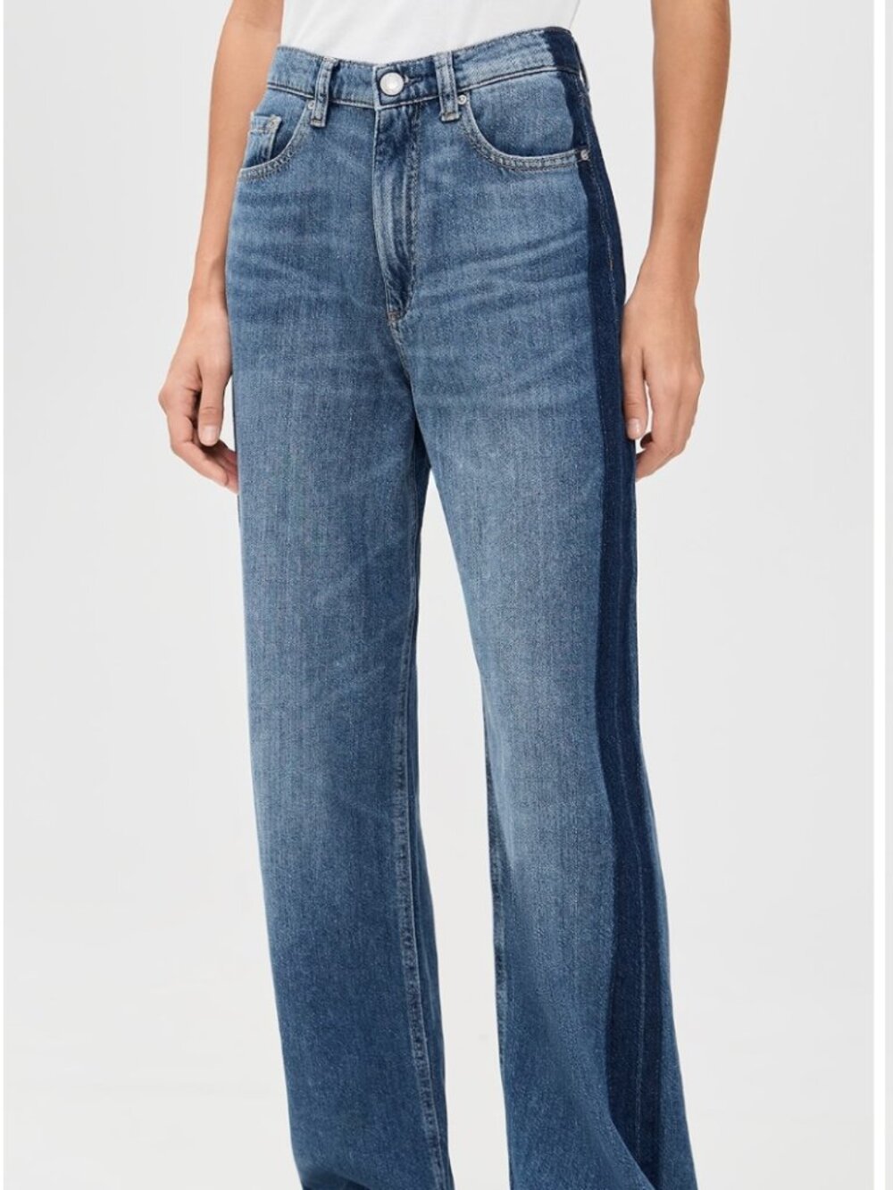 DL1961 Karmine Aura Refined Wide Leg High Rise Jeans Size 26